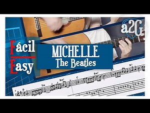 Michelle (The Beatles) ▶ A Dos Guitarras | Tutorial con Partitura y Tablatura | Fácil/Easy