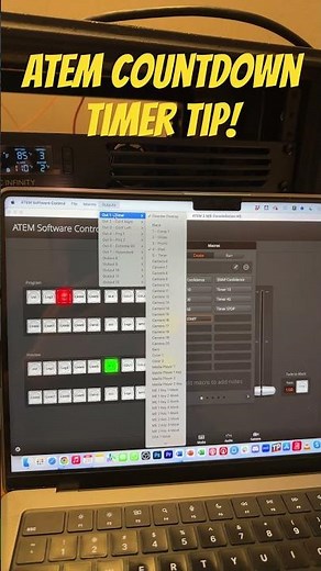 ATEM 2M/E Countdown Timer Tip #blackmagicdesign #atem #livestreaming