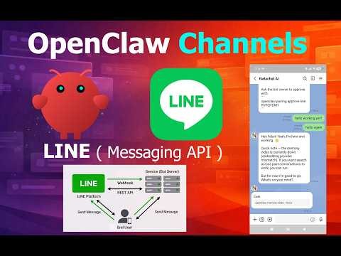 🦞 ใช้ OpenClaw Channel ร่วมกับ LINE ( Messaging API )