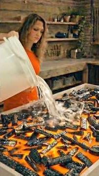 Poured “LAVA” Into This Table… Watch What Happened! 😱🔥 #GlowTable