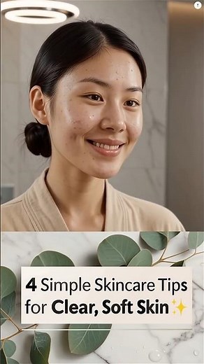 Glowing Skin Tips ✨ | 4 Daily Skincare Habits for Clear & Soft Skin 😍 #skincare #beauty