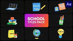 Videohive School Titles Pack for After Effects - 56597229 AEdownload.com