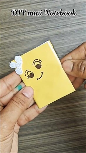 DIY mini Notebook 📒 easy #diy #youtubeshorts #craft