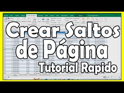 Cómo hacer salto página en Excel paso a paso