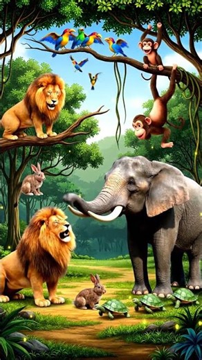 Animal Parade Poem 🐾 | Fun Kids Rhyme!