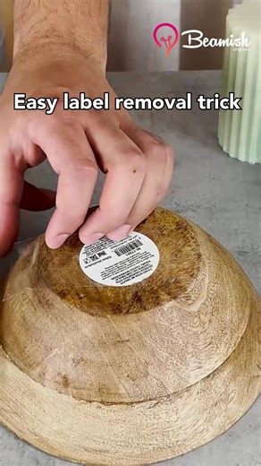 Beamish | Easy label removal trick #easy #removal #labels | Instagram