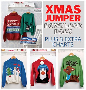 Christmas Jumpers Download Pack | Knitting Patterns | Let's Knit Magazine