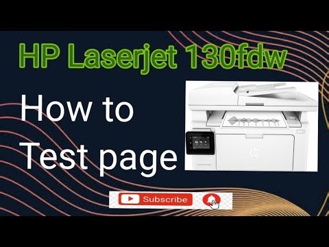 How to Test page HP Laserjet Mfp130fdw#Hp#hplaserjet #repairs #errors