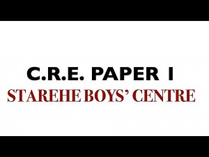 CRE PAPER 1 2022 | cre paper 1 2022 | cre paper 1 questions an| kcse cre paper 1 2020 marking scheme