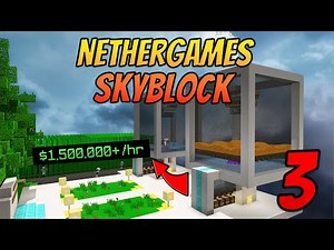 ✅ NetherGames SkyBlock #3: THE BEST IG MOB GRINDER