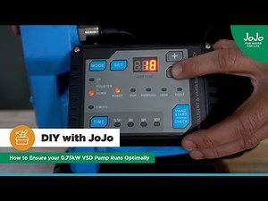 DIY with JoJo_How to ensure your 0.75kW VSD Pump Runs Optimally