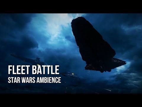 Kamino Fleet Battle | Star Wars Ambience | Thunder, Combat Radio Chatter, Chaotic Ambience