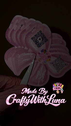 QR Business Stickers 🎀✨ #businesscards #businesscardprinting #businesscarddesign #custom