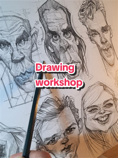 KEEP DRAWING!!!! by #leonardorodriguezartist Leroguez@gmail.com #drawingchallenge #onlineclass #caricature #drawingtutorial