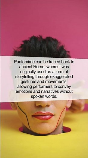 Discover the Ancient Art of Pantomime and its Surprising Origins