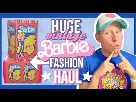HUGE VINTAGE BARBIE FASHION HAUL! 🎀 (Mystery Doll Boxes!)
