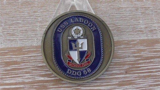 USN USS Laboon DDG-58 Without Fear Challenge Coin #C368 - Etsy
