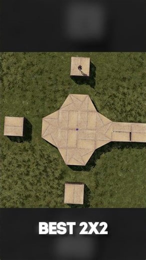 best 2x2 base design in rust #newrust #rust #rustgame #rustbuild #rustbasedesign #basedesign