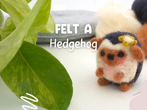 Felt A Hedgehog | Needle Felting Pattern, DIY Fall Pattern, Beginner Felting Tutorial, Digital Pattern - Etsy Canada