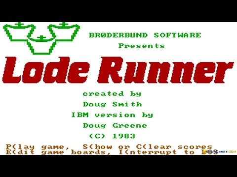 Lode Runner gameplay (PC Game, 1983)