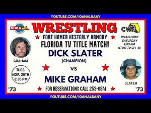 Mike Graham vs Dick Slater (November 20th, 1973) (Championship Wrestling From Florida)