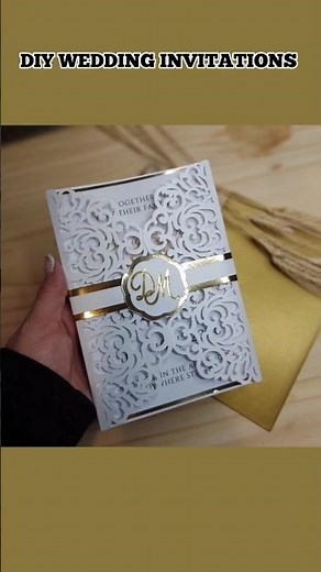 DIY Wedding invitations Cricut Tutorial SVG cut files #cricutmade #svg #weddinginvitation #diy