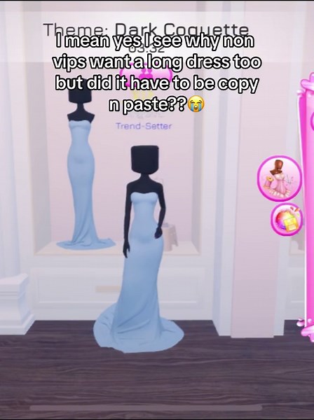 I understand BOTH sides but to be fair she should’ve at least made it without that 2nd toggle bc gigi my girl wtf😭 #dti #dresstoimpress #fashion #robloxfyp