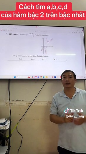 Xác Định Nhanh Hệ Số a,b,c,d của Hàm Bậc 2 trên Bậc 1