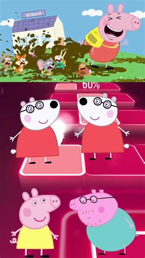 Peppa Pig School Poop Prank - Tiles Hop @shorts@peppapig