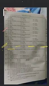 30 Mathematics for Class 6 5. Test the divisibility of the foll... | Filo