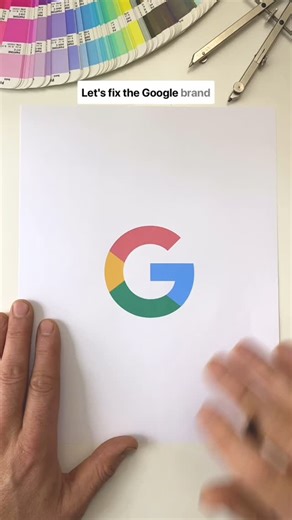 Allan Peters on Instagram: "Let’s fix the Google brand mark. . I make these reels as an opportunity to share my problem solving skills to potential clients and to help educate the next generation of designers. It sure would be great if Google decided to do this, but I’m not counting on it. . #logo #design #graphicdesign #branding #logodesigner #art #logodesigns #graphicdesigner #designer #logodesign #logos #brand #logotype #illustration #marketing #logomaker #illustrator #creative #graphic #phot