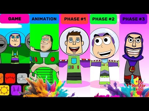 Sprunki OC: Buzz Lightyear(from Toy Story) Game,Animation, Phase 1, Phase 2, Phase 3 | Crash Sprunki