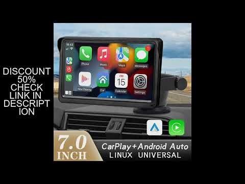 Hippcron CarPlay Android Auto Car Radio Multimedia Video Player 7inch Portable Touch Screen With USB