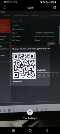 Add provision nvr to cam 2 app