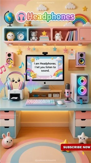 🖥Let's Learn Computer Parts | Fun Computer Parts for Kids | Learn with Cute Animation