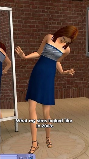 2008 vs 2025 The Sims 2 #thesims2 #sims2 #thesims4 #sims4cc #ts4 #ts2 #games #gaming #sims4