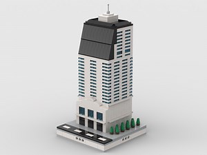 LEGO MOC-41791 Skyscraper building #8 | for modular city (Modular Buildings 2020)