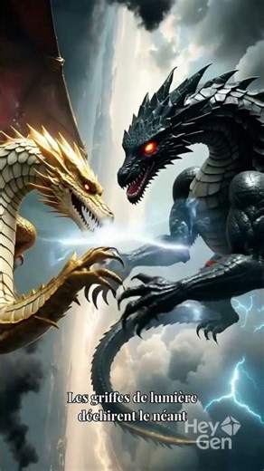 1/4 de Finale 🐉 Dragon Lumière vs Ténèbres ⚡#shorts #dragon #battle