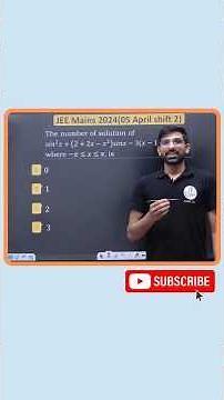 🧠 JEE Mains 2024 | Number of Solutions Question🚀#jeemains #jee #maths #iitjee