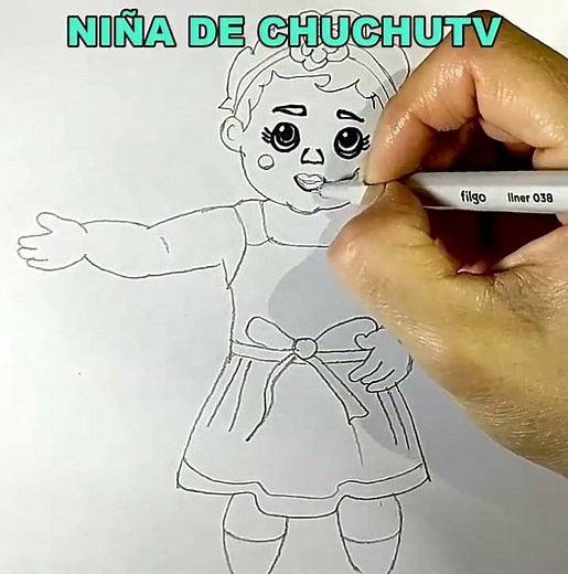 We draw and color the girl from Chuchu TV | Drawings for children