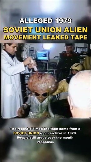 Alleged leaked alien tape. #AlienTape #LeakedFootage #Paranormal#ArchiveFootage