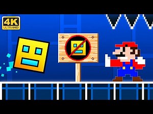 Super Mario Bros. But Geometry Dash is Banned Here
