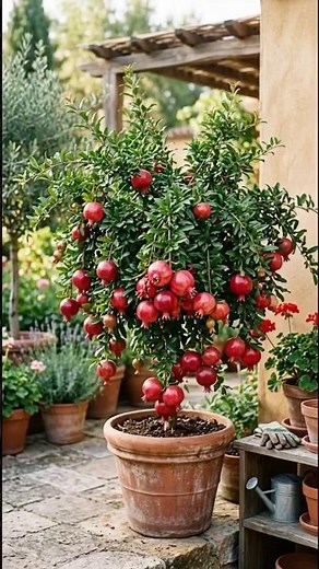 How to grow pomegranate with aloe Vera at Home #pomegranate #garden #vairalvideo #youtube #plants