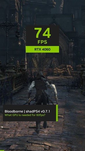 Geralt Benchmarks on Instagram: "What GPU is needed for 60fps on Bloodborne? (shadPS4 Emulator 0.7.1) I'm only using Vertex Explosion fix mod here, most settings are set to Default. 1080p Resolution. Better GPU doesn't scale a lot here, the 4060 is not far from 4070 SUPER in this game, 4070 performs quite similar to 4070 SUPER here as well. System: 7800X3D + 32GB RAM #bloodborne #rtx4060 #pcgaming"