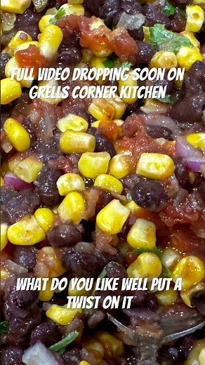 Black bean and corn salsa quick and easy for anything you’d use salsa on