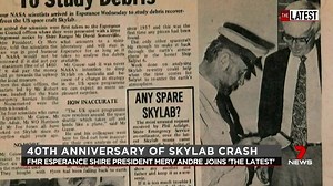 Forty years ago, dozens of fireballs fell from the sky, centred on the small coastal town of Esperance in WA. They weren't meteors, but fragmented pieces of a 90 tonne NASA space station called Skylab. "We thought the end of the world had come when we heard these bangs. We were fast asleep and all of a sudden crash, crash, crash, crash. "Six tremendous sonic booms that rocked our house and rattled our furniture - but those that were up on the hill, they saw this great big streak of light sparkli
