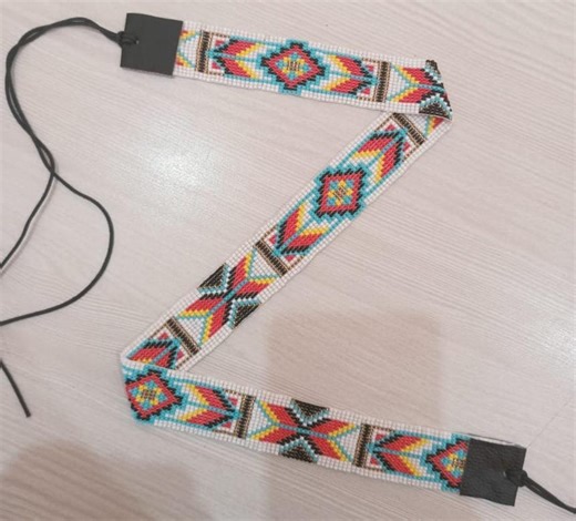 Handmade Beaded Rodeo Cowboy Hat Band, Native American Style - Etsy