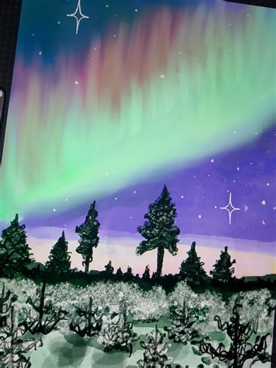Create Stunning Northern Lights Art in Procreate