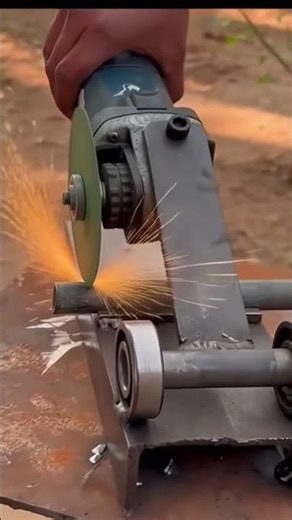 heavy duty angle grinder testing with rod cutting 🤯