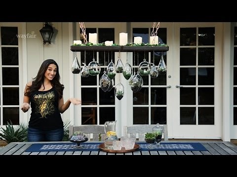 DIY Hanging Plant Chandelier
